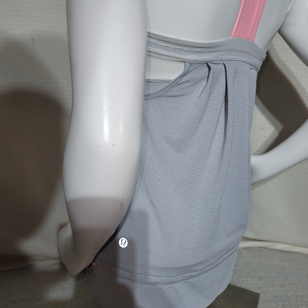 Lululemon Gray & Pink Drawstring - image 4
